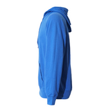 Classic Lightweight Raglan Style Cotton Hooded Sweatshirt - Royal Blue