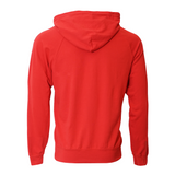 Classic Lightweight Raglan Style Cotton Hooded Sweatshirt - Red