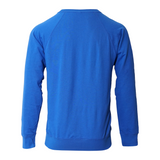 Classic Lightweight Crew Neck Raglan Style Cotton Sweatshirt - Royal Blue