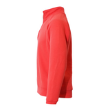 Men's Professional Raglan Style Quarter Zip Cotton Sweatshirt  - Red