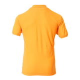 Men's Classic Cotton Short Sleeve Pique Polo Shirt - Orange