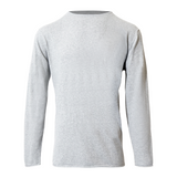 Unisex Sustainable Classic Rolled Collar Crew Neck Sweatshirt - Heather Grey