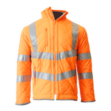 Unisex Premium High Visibility Quilted Jacket - Orange