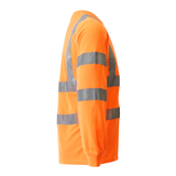 Men's Classic High Visibility Long Sleeve T-Shirt - Orange