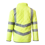 Unisex Premium High Visibility Quilted Jacket - Yellow