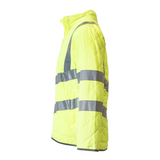 Unisex Premium High Visibility Quilted Jacket - Yellow