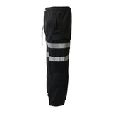 Men's Classic High Visibility Soft Feel Joggers - Black