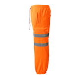 Men's Classic High Visibility Soft Feel Joggers - Orange