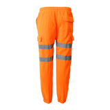 Men's Classic High Visibility Soft Feel Joggers - Orange