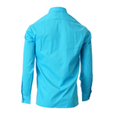 Men's Professional Long Sleeve Breathable Poplin Shirt - Turquoise Blue