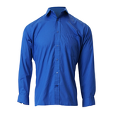 Men's Professional Long Sleeve Breathable Poplin Shirt - Royal Blue