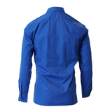 Men's Professional Long Sleeve Breathable Poplin Shirt - Royal Blue