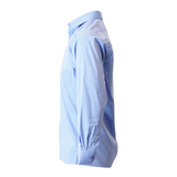 Men's Professional Long Sleeve Breathable Poplin Shirt - Mid Blue