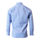 Men's Professional Long Sleeve Breathable Poplin Shirt - Mid Blue