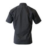 Men's Professional Short Sleeve Breathable Poplin Shirt - Black