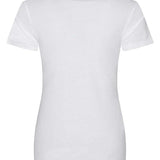 Women's 100% Organic Cotton Professional Single Jersey T-Shirt - White