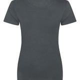 Women's 100% Organic Cotton Professional Single Jersey T-Shirt - Charcoal