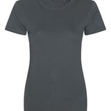 Women's 100% Organic Cotton Professional Single Jersey T-Shirt - Charcoal