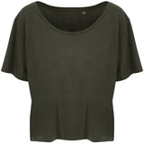 Women's Premium Soft Touch Sustainable Cropped Fit T-Shirt - Green