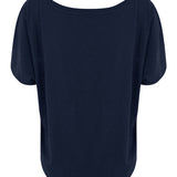 Women's Premium Soft Touch Sustainable Cropped Fit T-Shirt - Navy