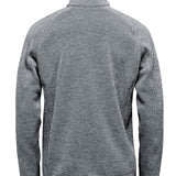 Men's Premium Full Zip Knitted Fleece Jacket - Grey