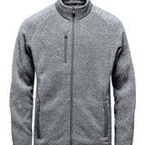 Men's Premium Full Zip Knitted Fleece Jacket - Grey