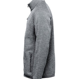 Men's Premium Full Zip Knitted Fleece Jacket - Grey