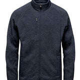 Men's Premium Full Zip Knitted Fleece Jacket - Navy