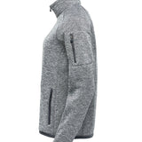 Women's Premium Full Zip Knitted Fleece Jacket - Grey