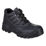 Steel Split Leather Mid Boots S1 - Black