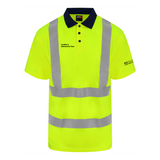UCS Facilities & Maintenance Unisex High Visibility Polo Shirt - Yellow/Navy