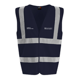 UCS Facilities & Maintenance Team Unisex High Visibility Classic Reflective Waistcoat - Navy