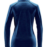 Women's Premium Thermal Base Quarter Zip Top - Blue