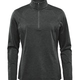 Women's Premium Moisture Wicking Quarter Zip Sweatshirt - Black