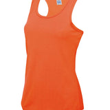 Women's Classic Breathable Racer Back Style Vest - Orange