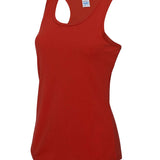 Women's Classic Breathable Racer Back Style Vest - Red