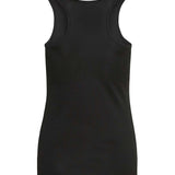 Women's Classic Breathable Racer Back Style Vest - Black