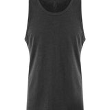 Men's Classic Scoop Neck Tri Blend Vest - Heather Black