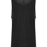 Men's Classic Scoop Neck Tri Blend Vest - Black