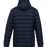 Men's Professional Lightweight Long Padded Parka Jacket - Navy