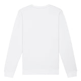 Unisex Professional Organic Cotton Crew Neck Sweatshirt - White