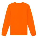 Unisex Professional Organic Cotton Crew Neck Sweatshirt - Orange