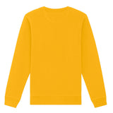 Unisex Professional Organic Cotton Crew Neck Sweatshirt - Yellow