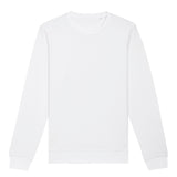 Unisex Professional Organic Cotton Crew Neck Sweatshirt - White