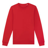 Unisex Professional Organic Cotton Crew Neck Sweatshirt - Red