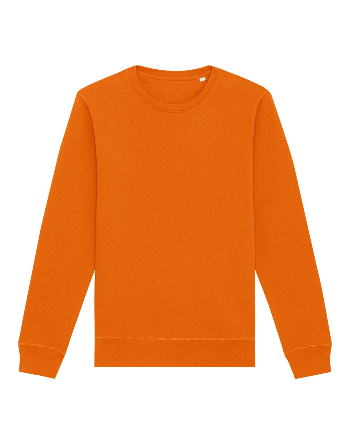 Unisex Professional Organic Cotton Crew Neck Sweatshirt - Orange