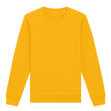 Unisex Professional Organic Cotton Crew Neck Sweatshirt - Yellow