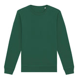 Unisex Professional Organic Cotton Crew Neck Sweatshirt - Bottle Green