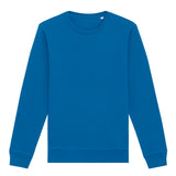 Unisex Professional Organic Cotton Crew Neck Sweatshirt - Royal Blue