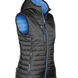 Women's Premium Thermal Showerproof Bodywarmer - Black & Blue